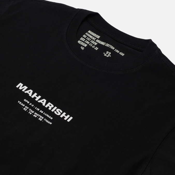 Мужская футболка maharishi, цвет чёрный, размер M 9713-BLACK Lunar Year Of The Tiger - фото 2