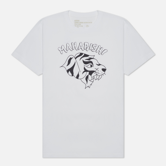 Мужская футболка maharishi, цвет белый, размер L 9729-WHITE x Teach Tiger Throw Up - фото 1