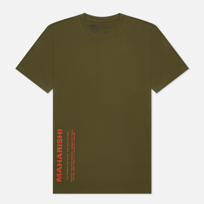 Мужская футболка maharishi, цвет оливковый, размер M 9752-OLIVE Miltype Classic Crew Neck - фото 1