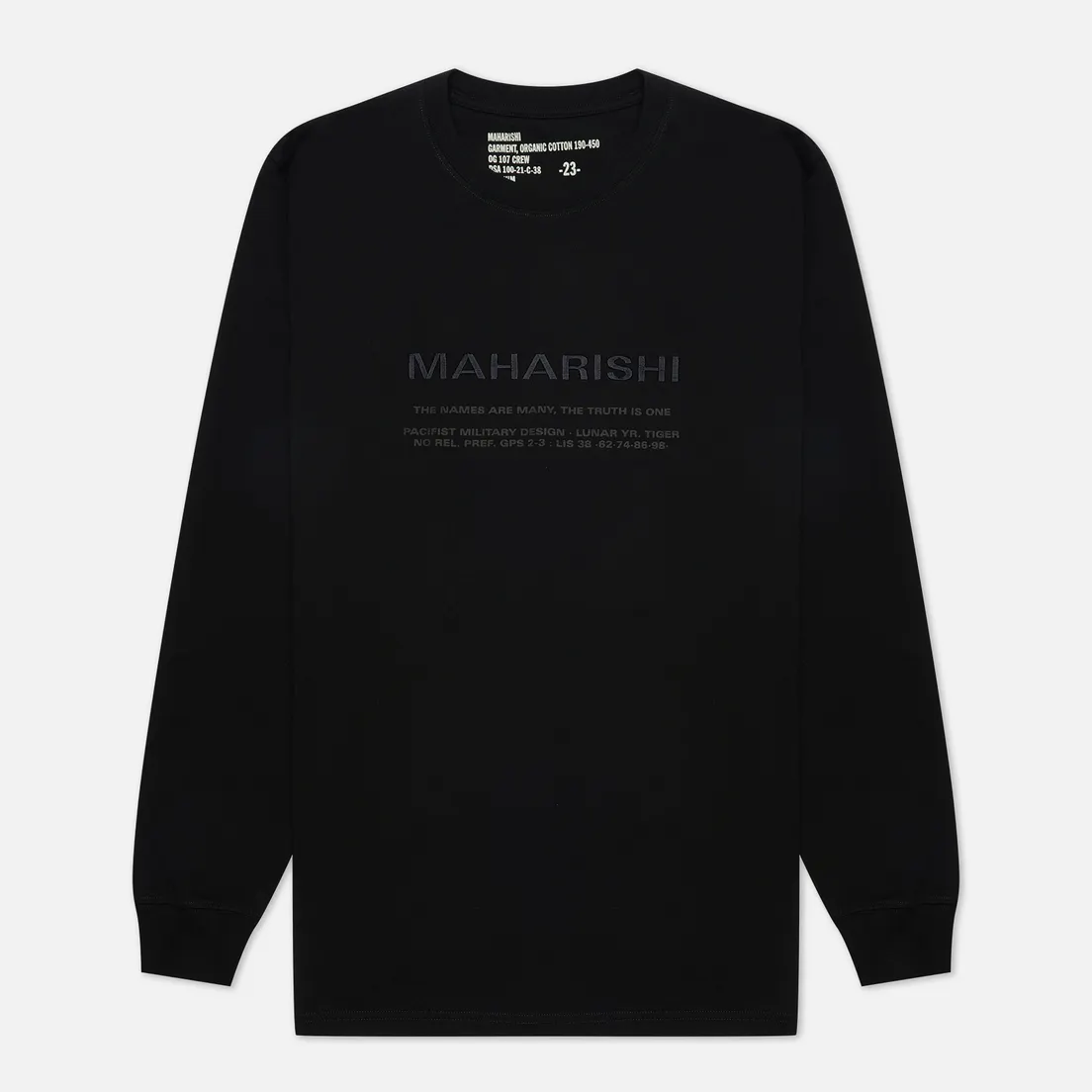maharishi Мужской лонгслив Miltype Embroidered