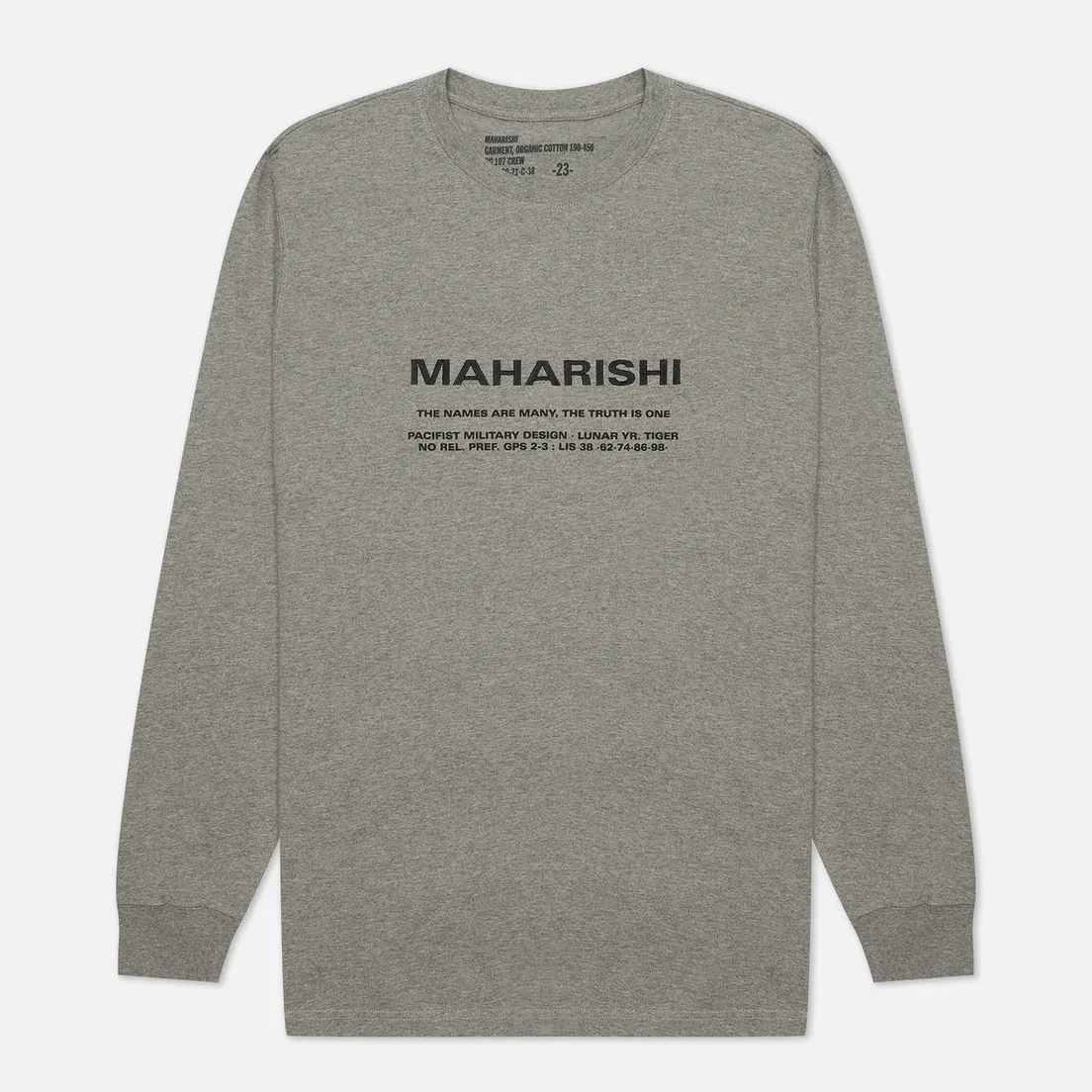 maharishi Мужской лонгслив Miltype Embroidered