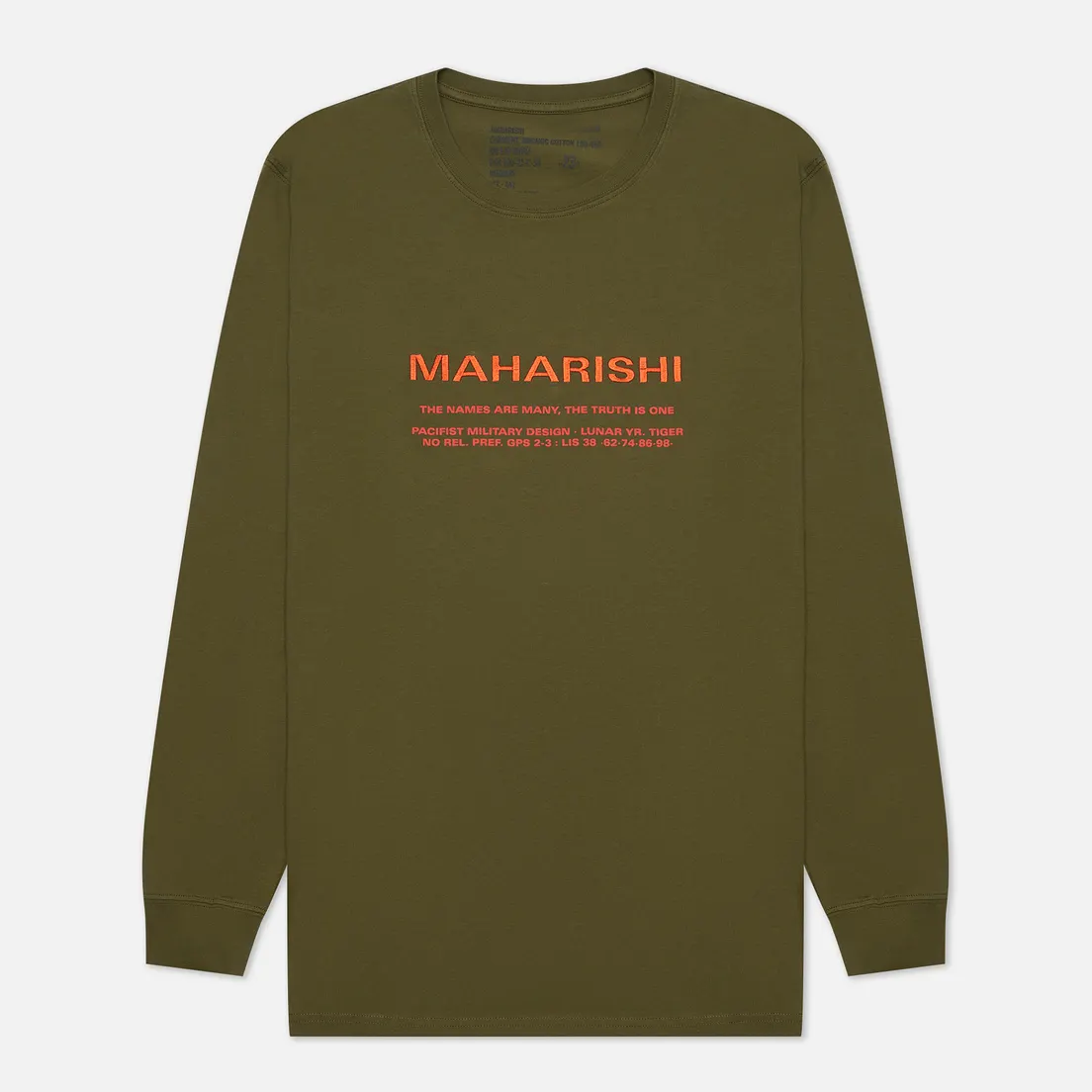 maharishi Мужской лонгслив Miltype Embroidered