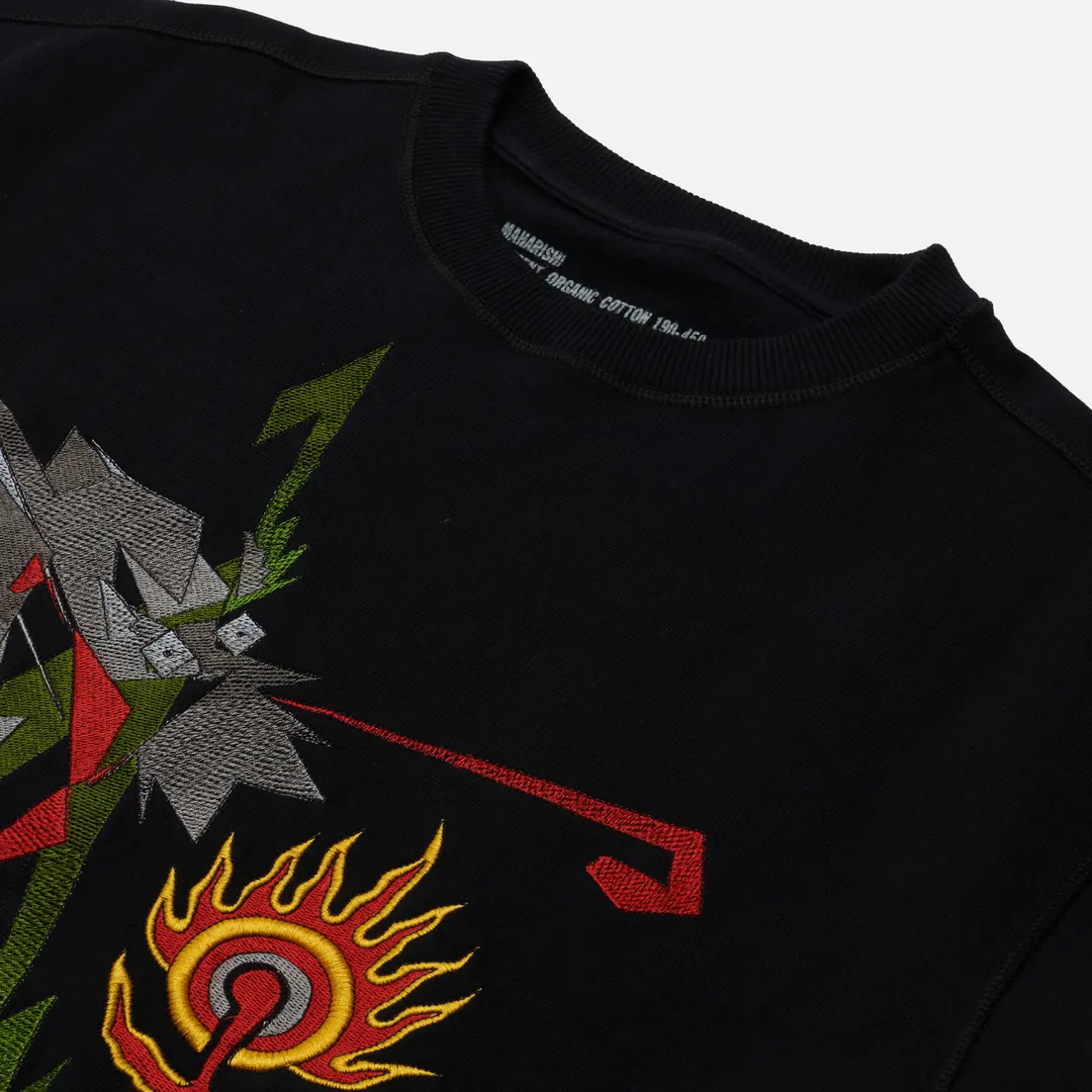 maharishi Мужская толстовка Cubist Dragon Crew Neck
