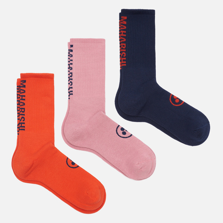 Комплект носков maharishi Miltype Peace Sports 3-Pack, цвет комбинированный, размер 41-45 EU