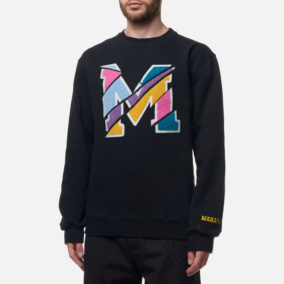 maharishi Мужская толстовка MA23 Embroidered Crew Neck