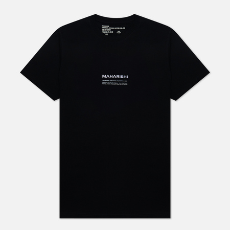 Мужская футболка maharishi Miltype Crew Neck, цвет чёрный, размер XXXL - фото 1