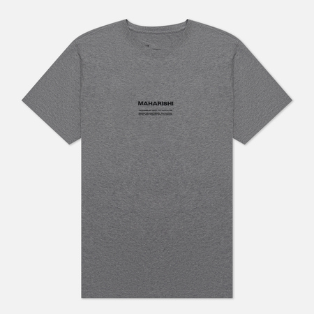 Мужская футболка maharishi Miltype Crew Neck, цвет серый, размер L - фото 1