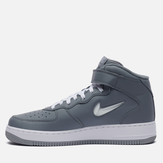 Кроссовки Nike Air Force 1 Mid QS NYC Cool Grey/White/Metallic Silver