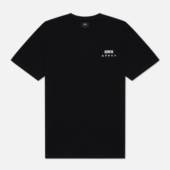 Мужская футболка Edwin Edwin Logo Chest Black/White Print