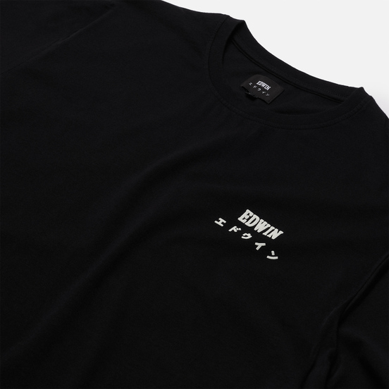 Мужская футболка Edwin Edwin Logo Chest Black/White Print