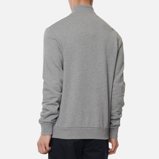 Мужская толстовка Fred Perry Embroidered Panel Half Zip Steel Marl