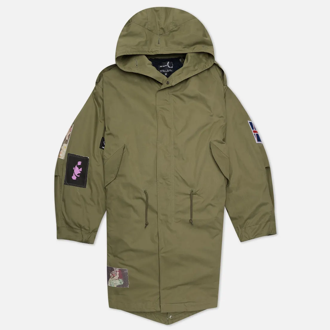 Fred Perry x Raf Simons Мужская куртка парка Detachable Fleece Liner