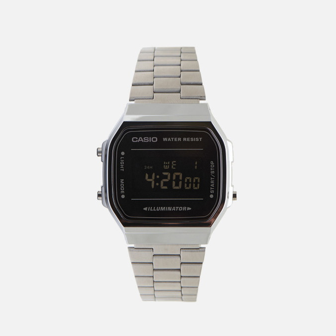 Наручные часы CASIO, цвет серебряный, размер UNI A-168WEM-1E Collection A-168WEM-1E - фото 1