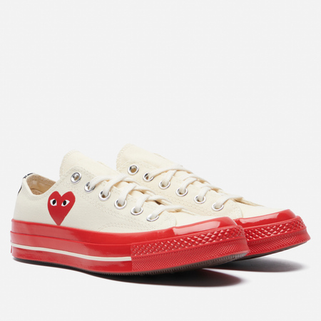   Brandshop Кеды Converse x Comme des Garcons Play Chuck 70 Low, цвет бежевый, размер 39.5 EU