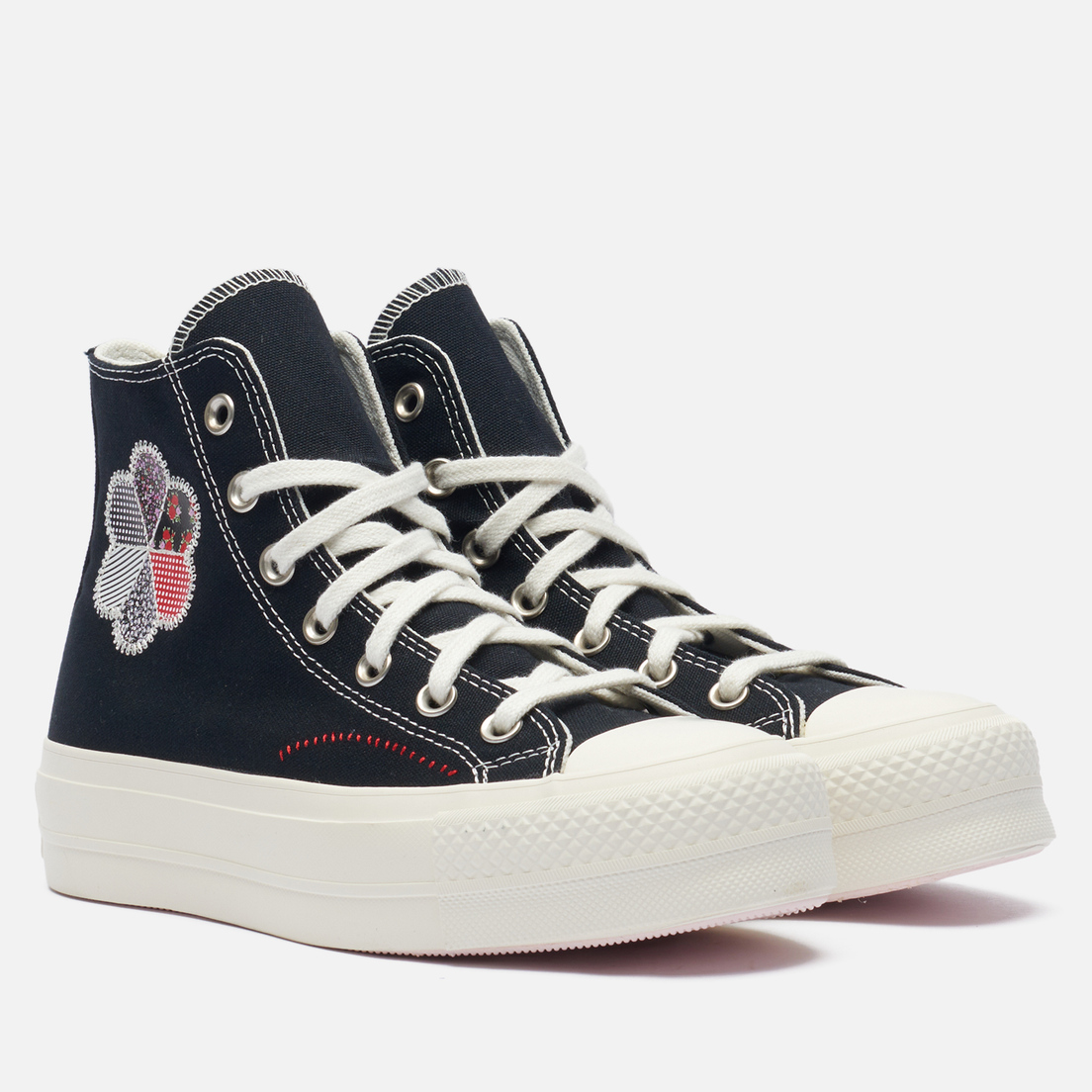 Converse Женские кеды Chuck Taylor All Star Lift Platform Crafted Patchwork