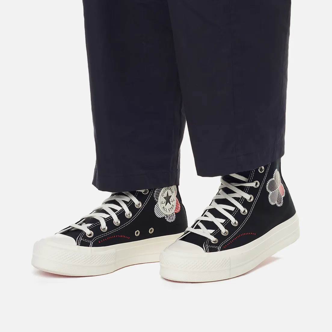 Converse Женские кеды Chuck Taylor All Star Lift Platform Crafted Patchwork