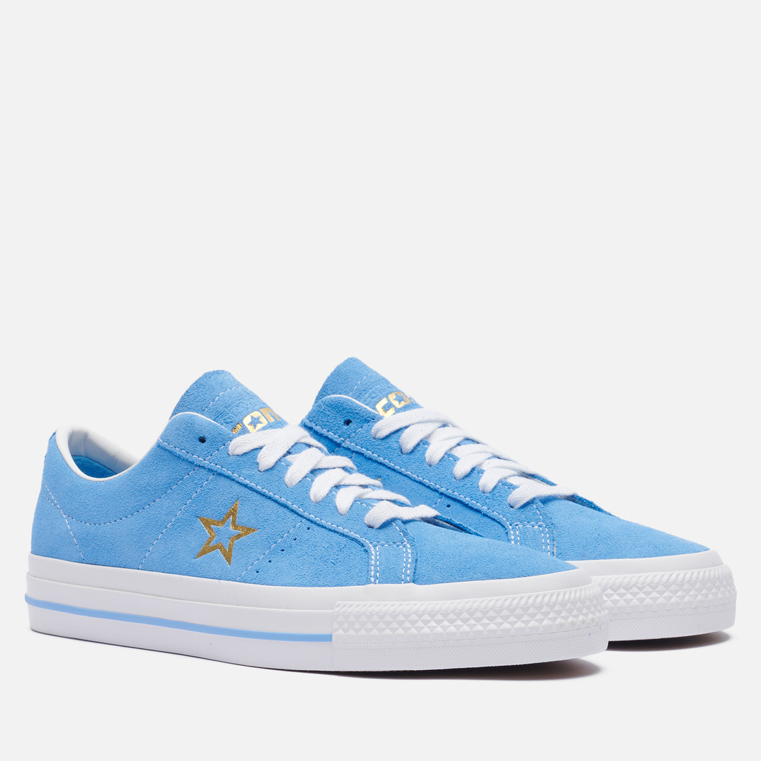 Converse one star blue suede on sale