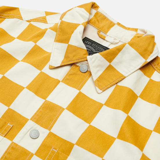 Мужская джинсовая куртка Levi's Portola Chore Fez Check Egret