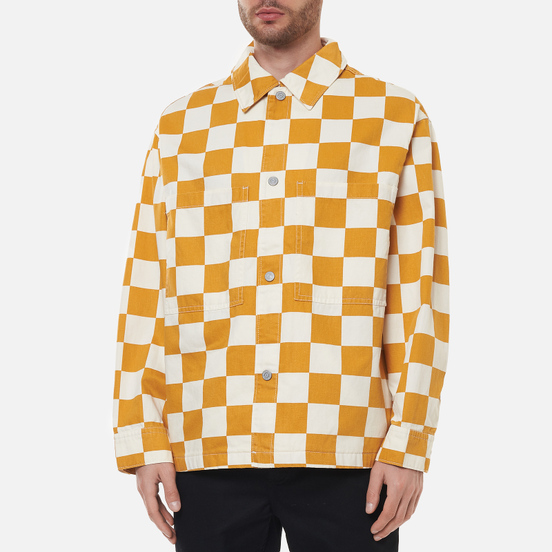 Мужская джинсовая куртка Levi's Portola Chore Fez Check Egret
