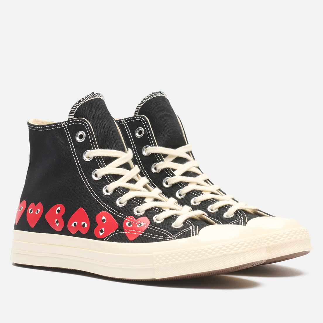 Converse comme des garcons multi heart on sale