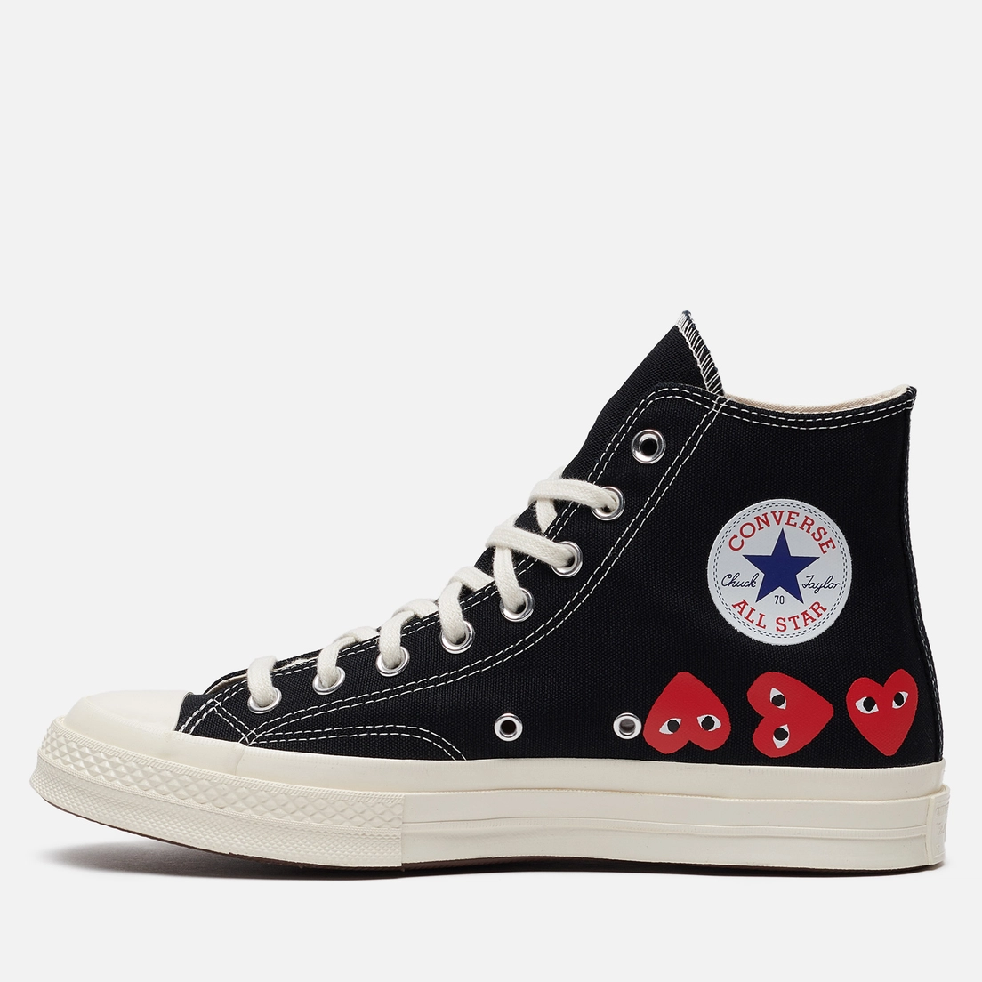 Converse Кеды x Comme des Garcons Play Chuck 70 Multi Heart Hi