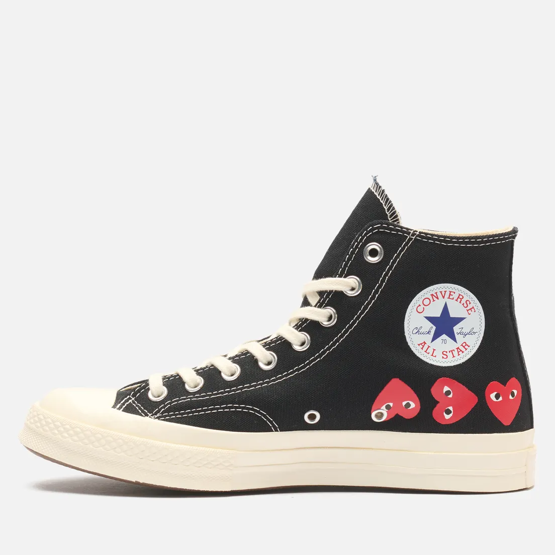 Converse Кеды x Comme des Garcons Play Chuck 70 Multi Heart Hi