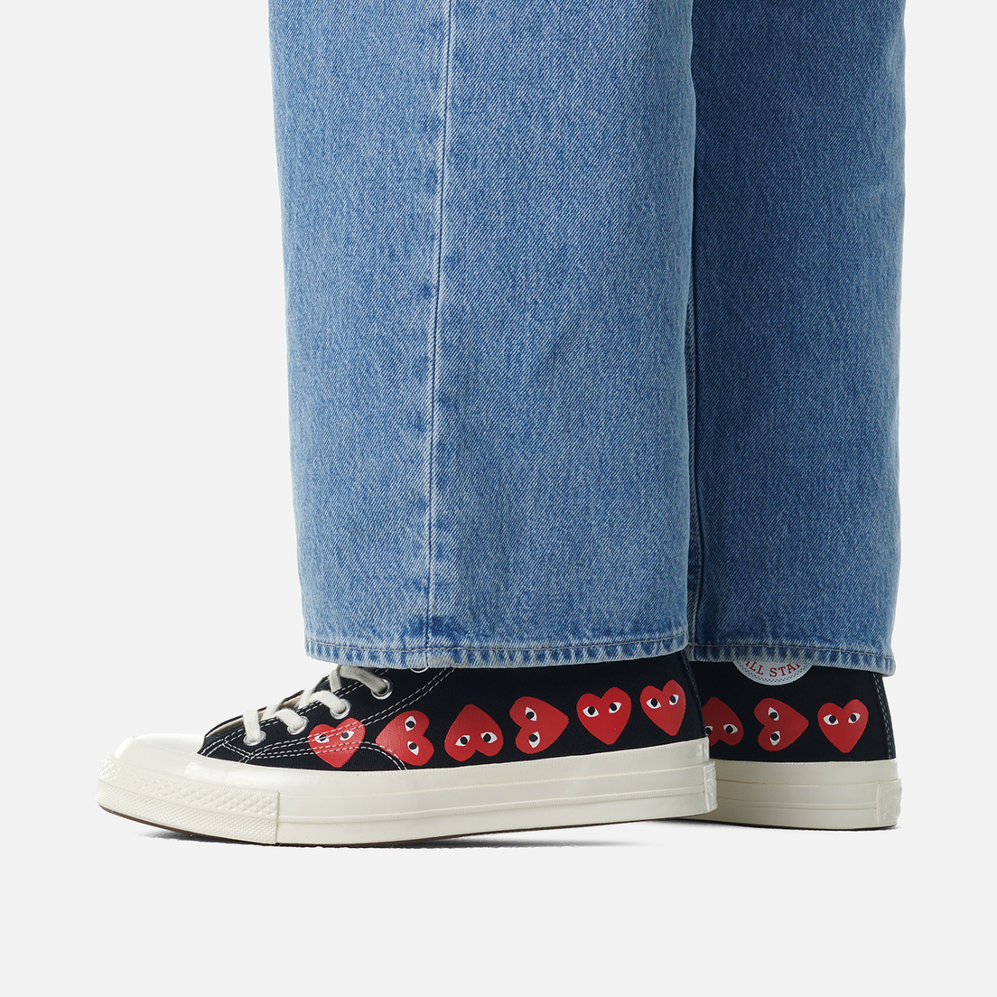 Converse Мужские кеды x Comme des Garcons Play Chuck 70 Multi Heart Hi