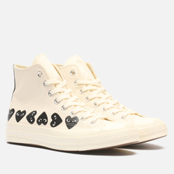 Converse Кеды x Comme des Garcons Play Chuck 70 Multi Heart Hi