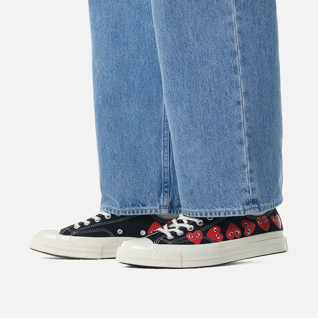 Converse Кеды x Comme des Garcons Play Chuck 70 Multi Heart Low