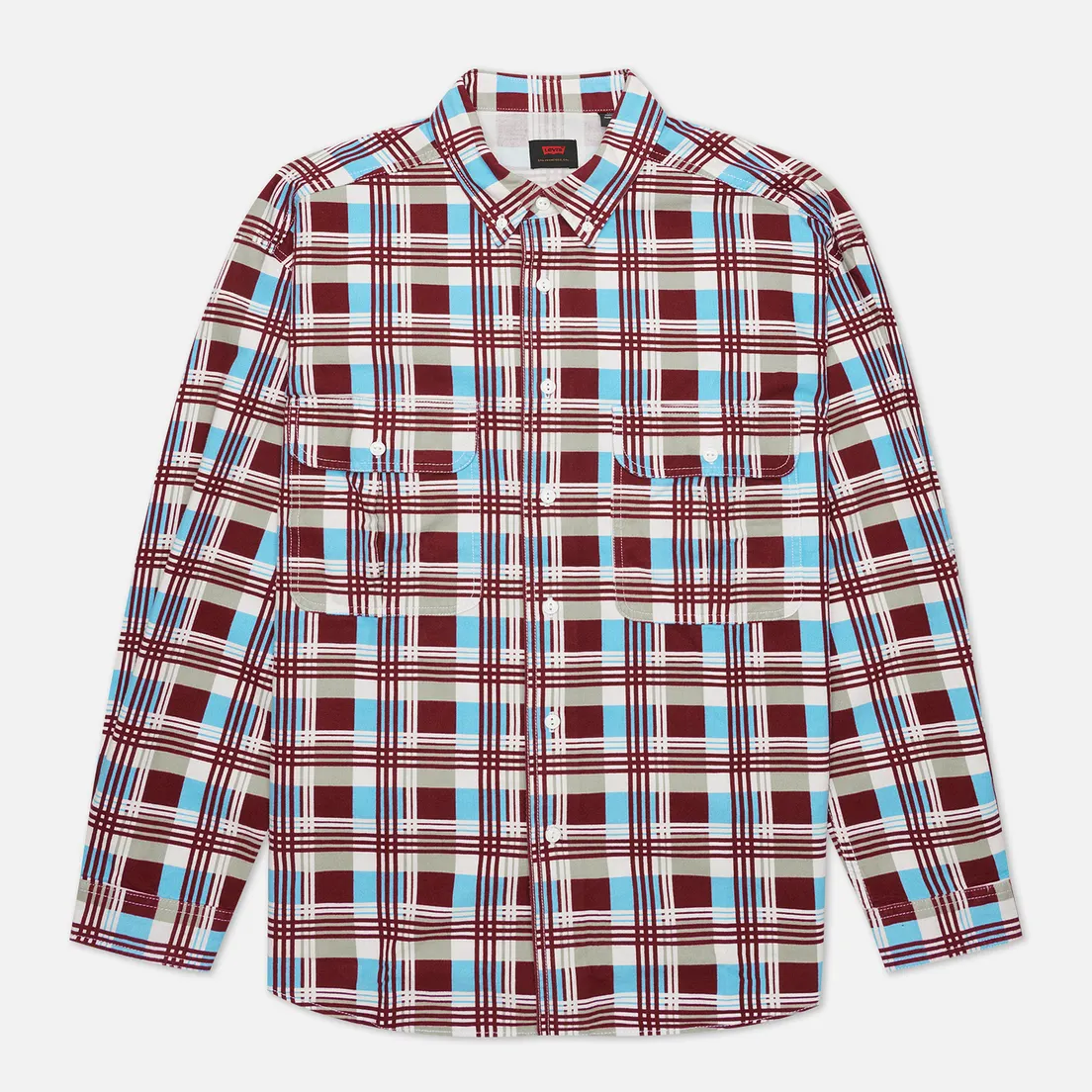 Levi's Skateboarding Мужская рубашка LS Woven Printed