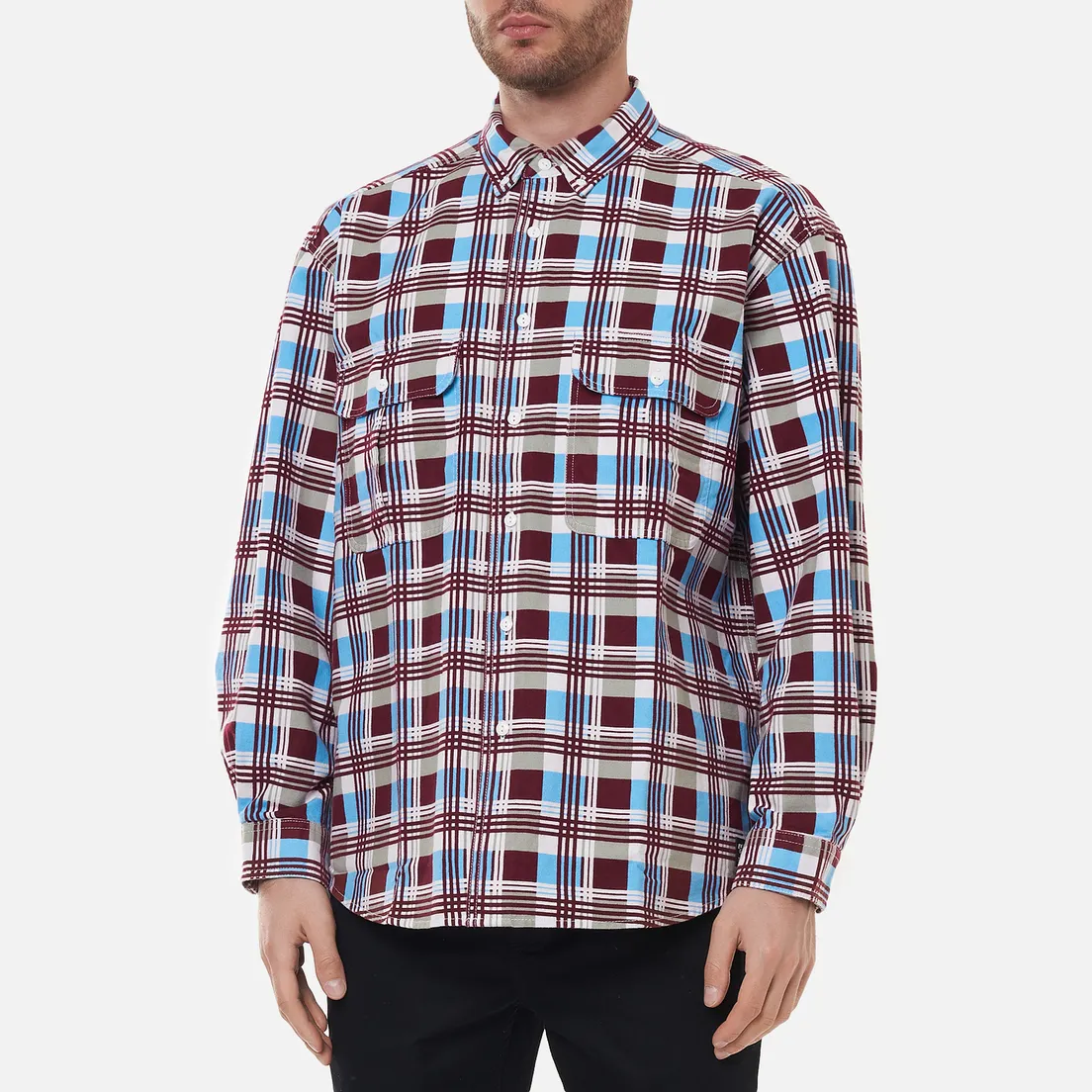 Levi's Skateboarding Мужская рубашка LS Woven Printed