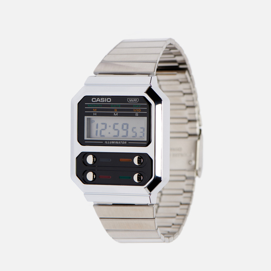 Наручные часы CASIO Vintage A100WE-1AEF Silver/Silver/Black
