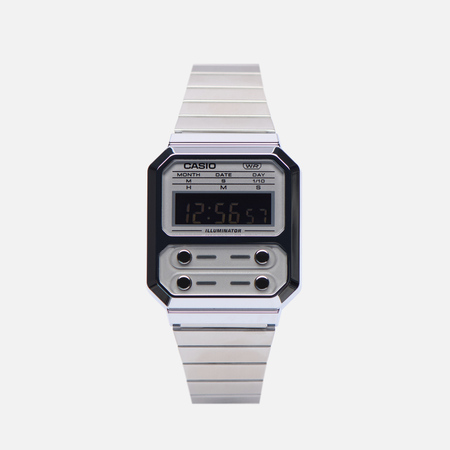  Наручные часы CASIO Vintage A100WE-7B, цвет серебряный