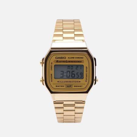 фото Наручные часы casio vintage a168wg-9, цвет золотой