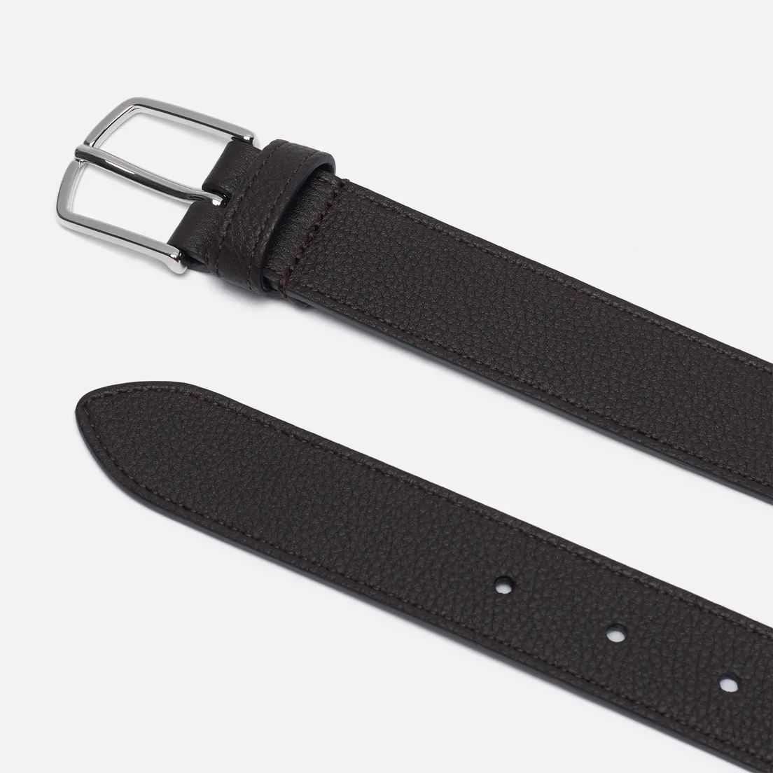 Anderson's Ремень Narrow Stitch Trimmed Soft Grained Leather