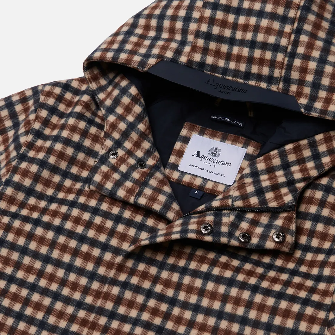 Aquascutum Мужское пальто Wool Hooded Active
