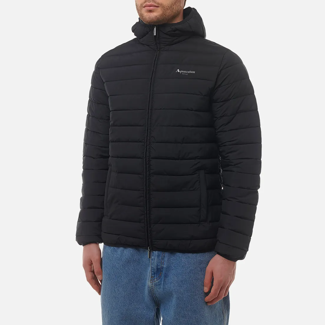 Aquascutum Мужской пуховик RLG Active Hooded 100GR