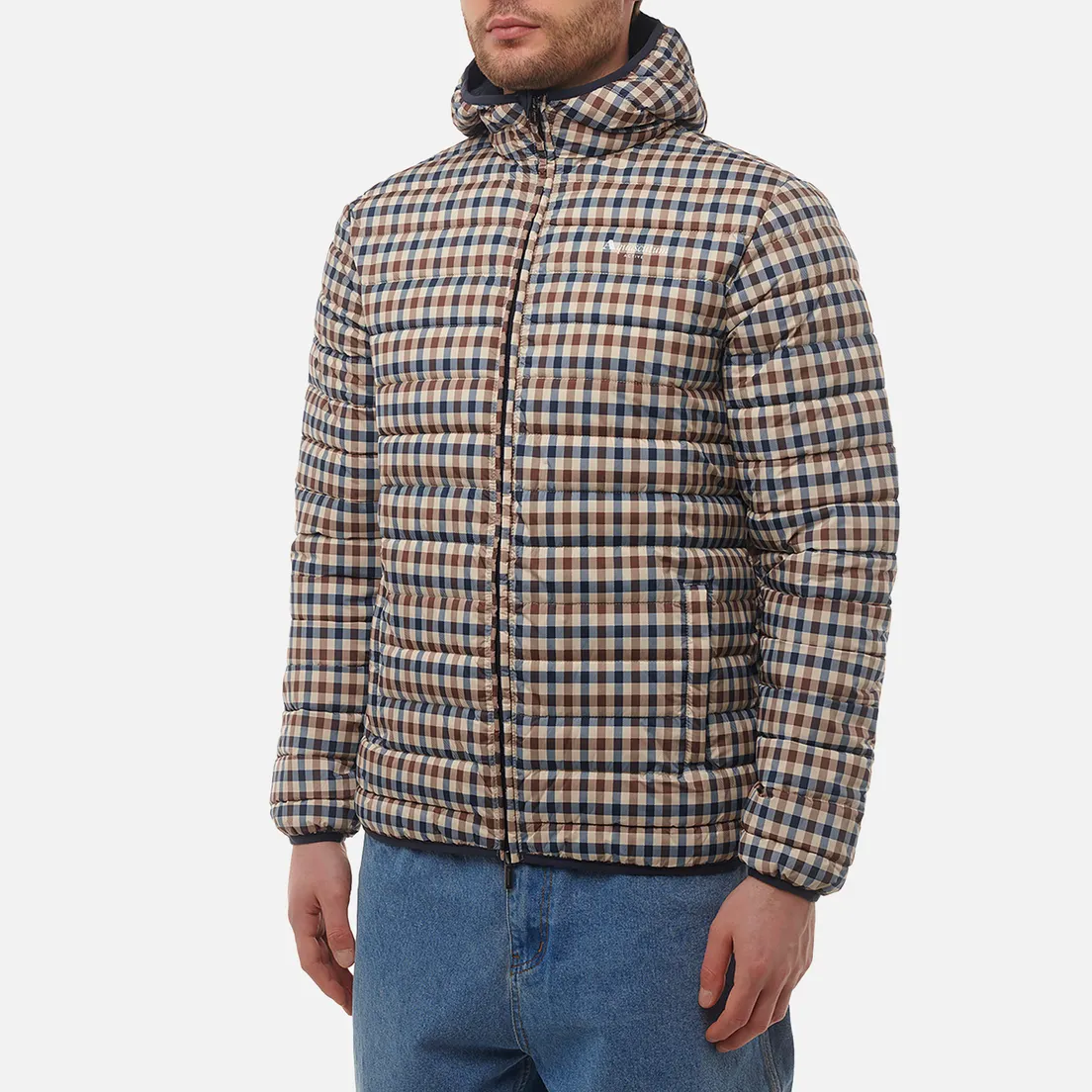 Aquascutum Мужской пуховик RLG Active Hooded 100GR