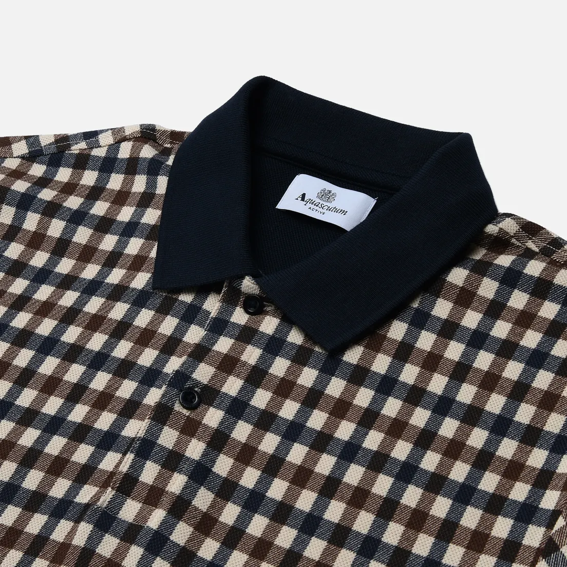 Aquascutum Мужское поло Active Club Check Piquet