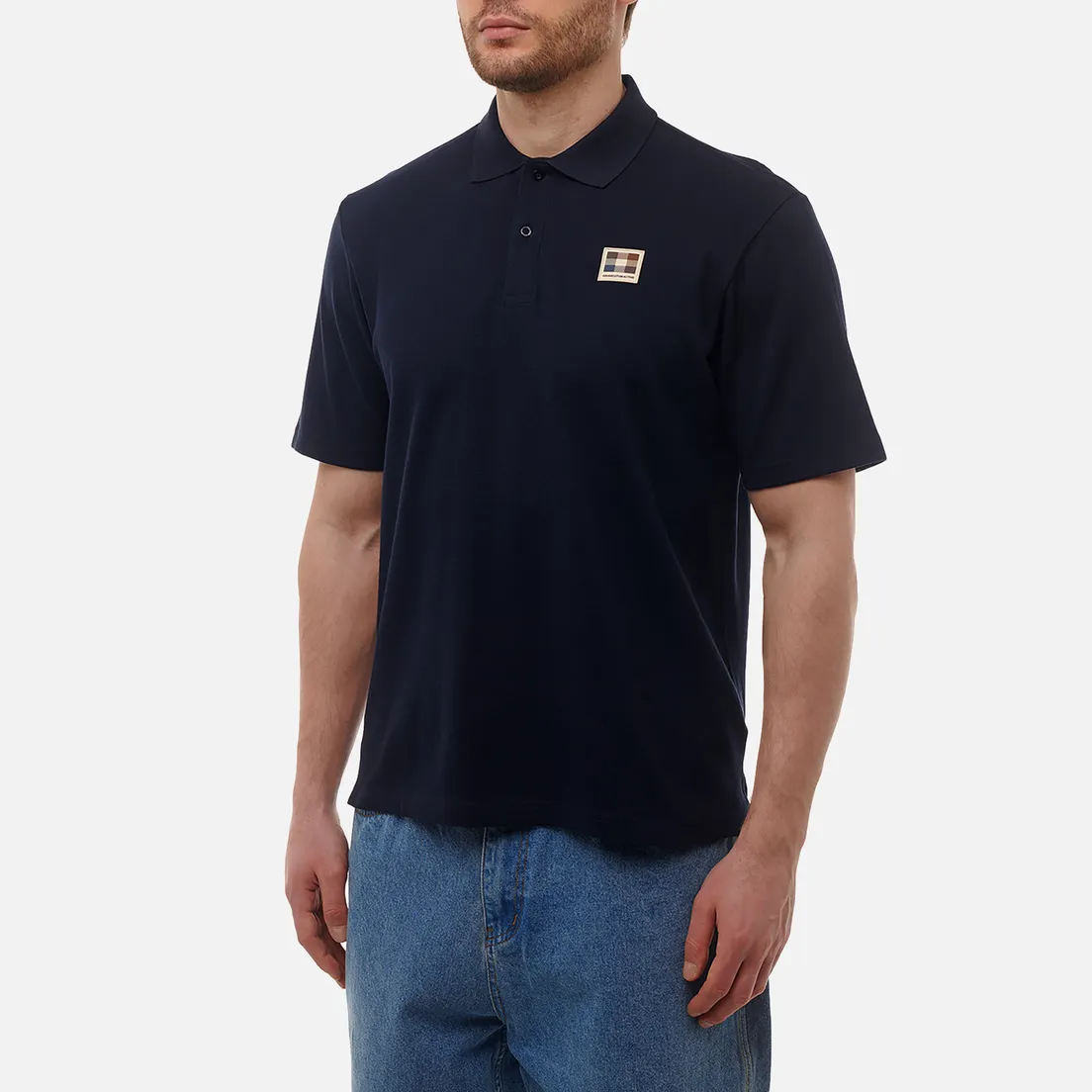 Aquascutum Мужское поло Active Patch Piquet
