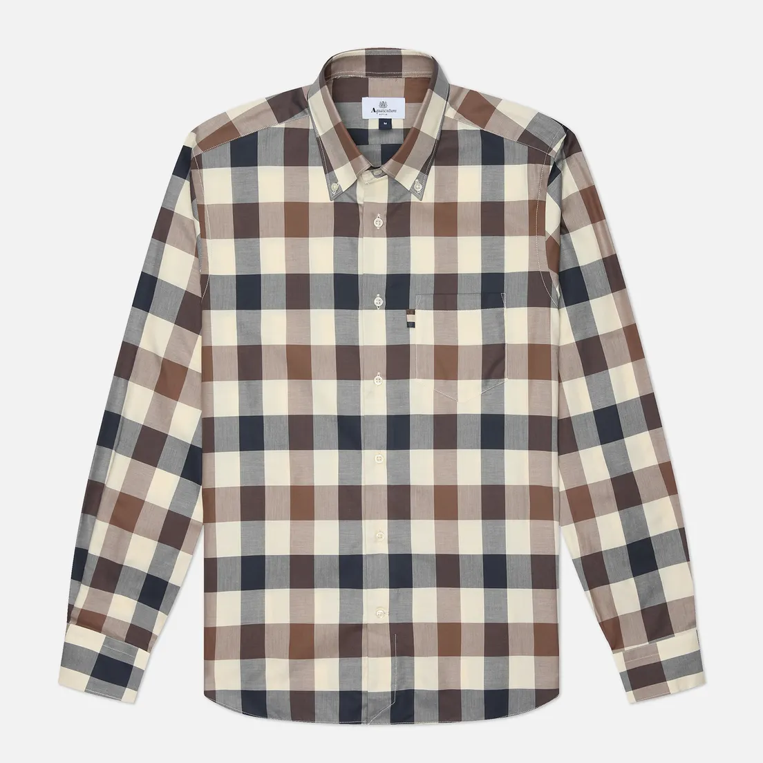 Aquascutum Мужская рубашка Active Macro Check