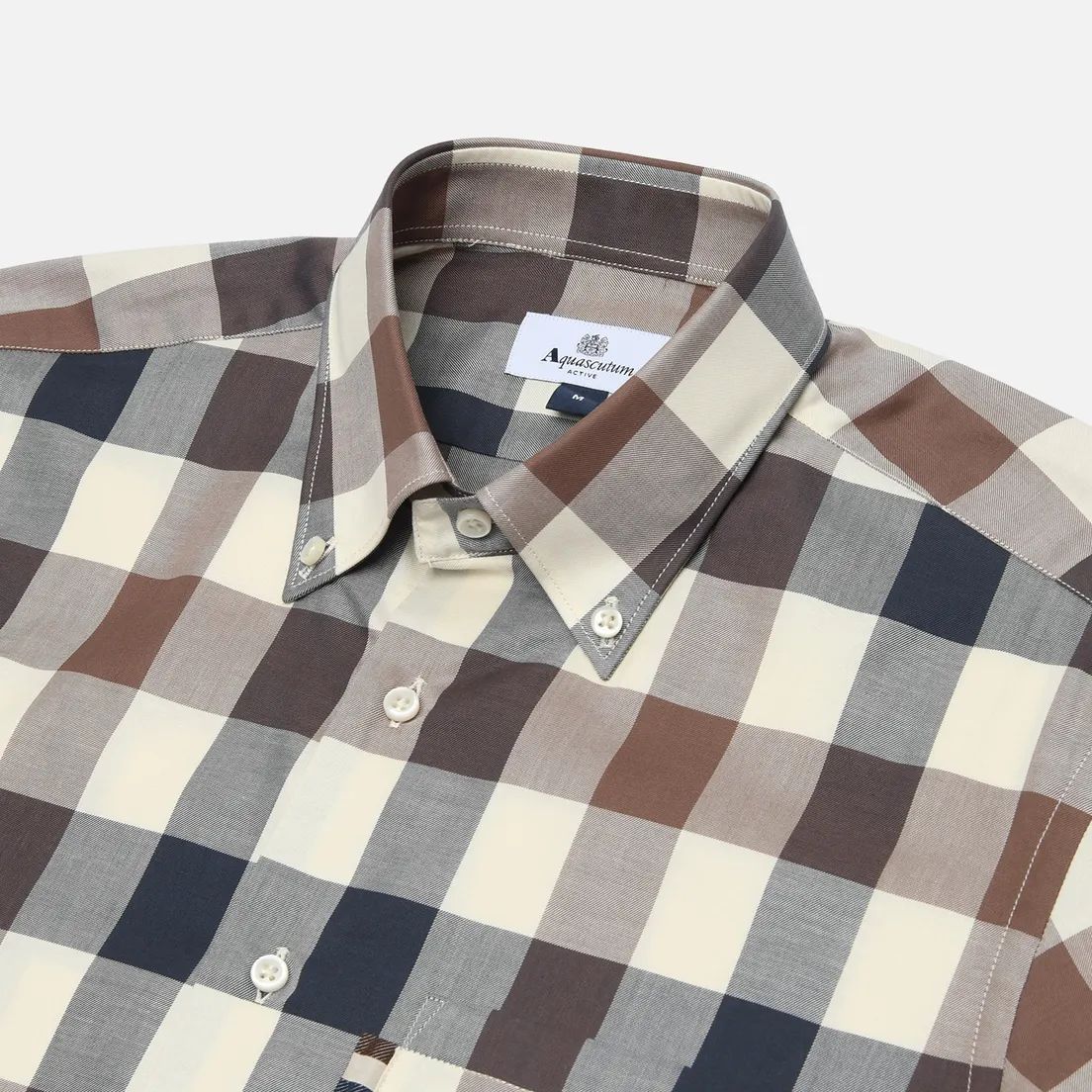 Aquascutum Мужская рубашка Active Macro Check