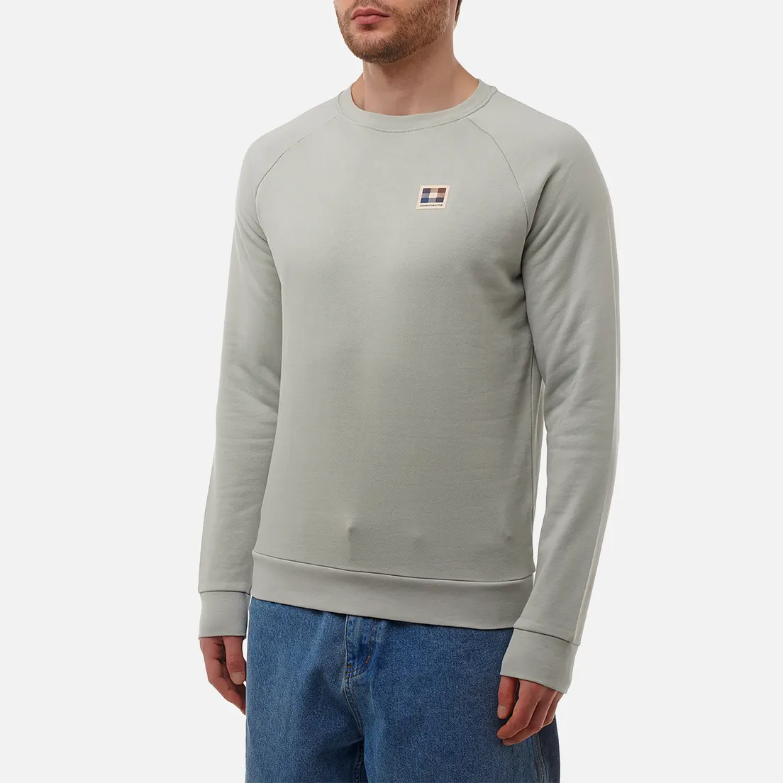Aquascutum Мужская толстовка Active Patch Crewneck