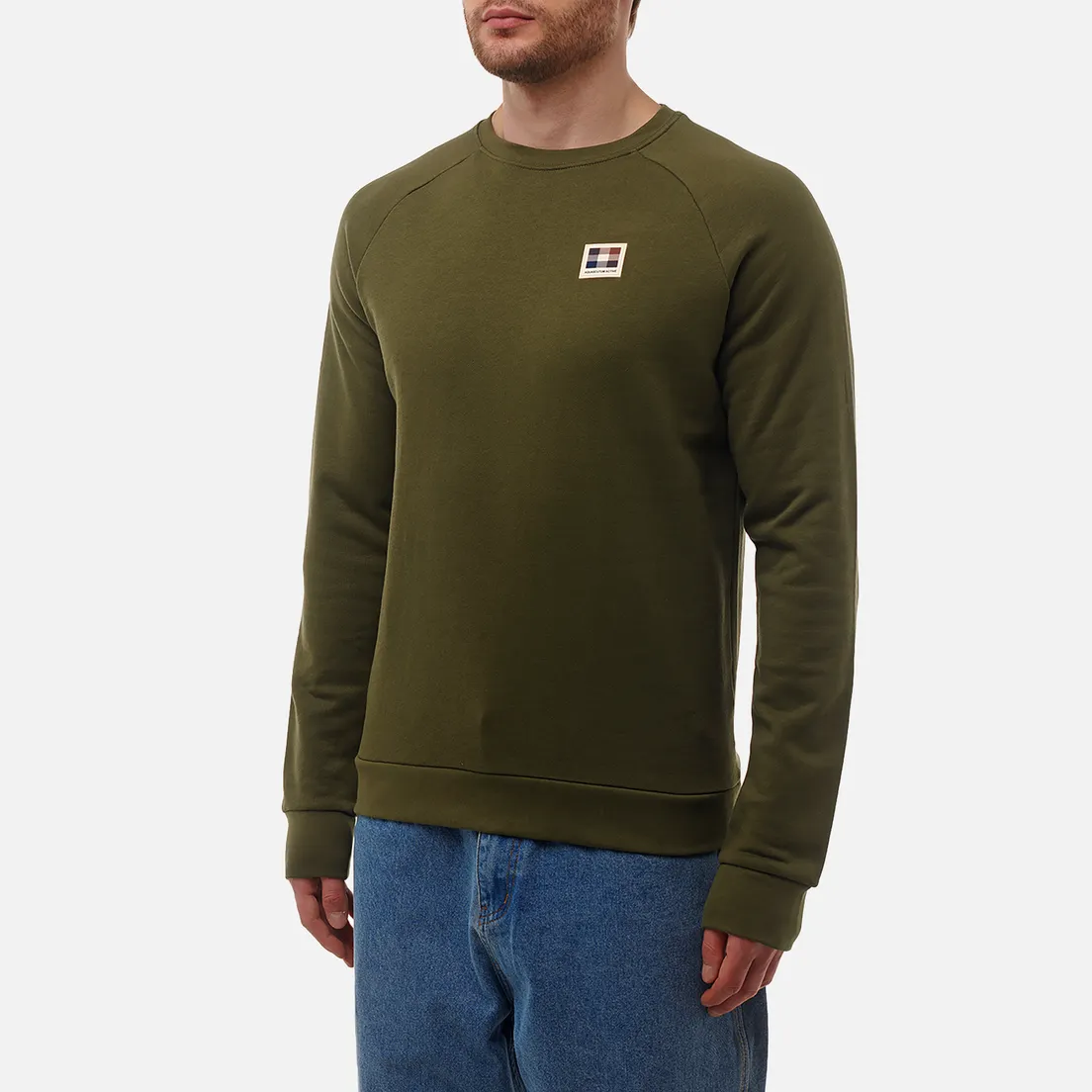 Aquascutum Мужская толстовка Active Patch Crewneck
