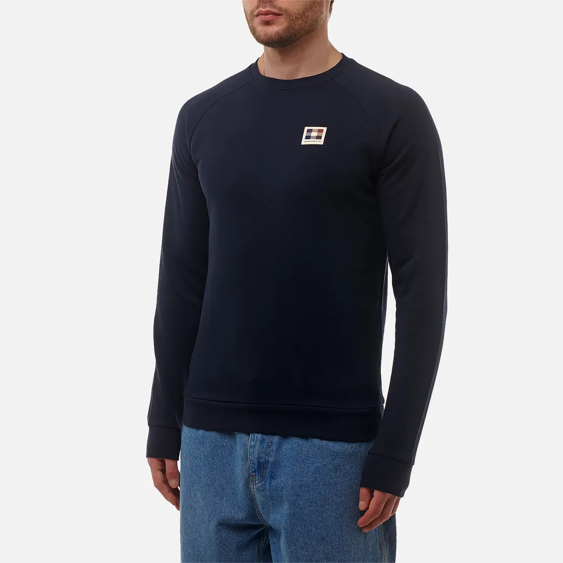 Aquascutum Мужская толстовка Active Patch Crewneck