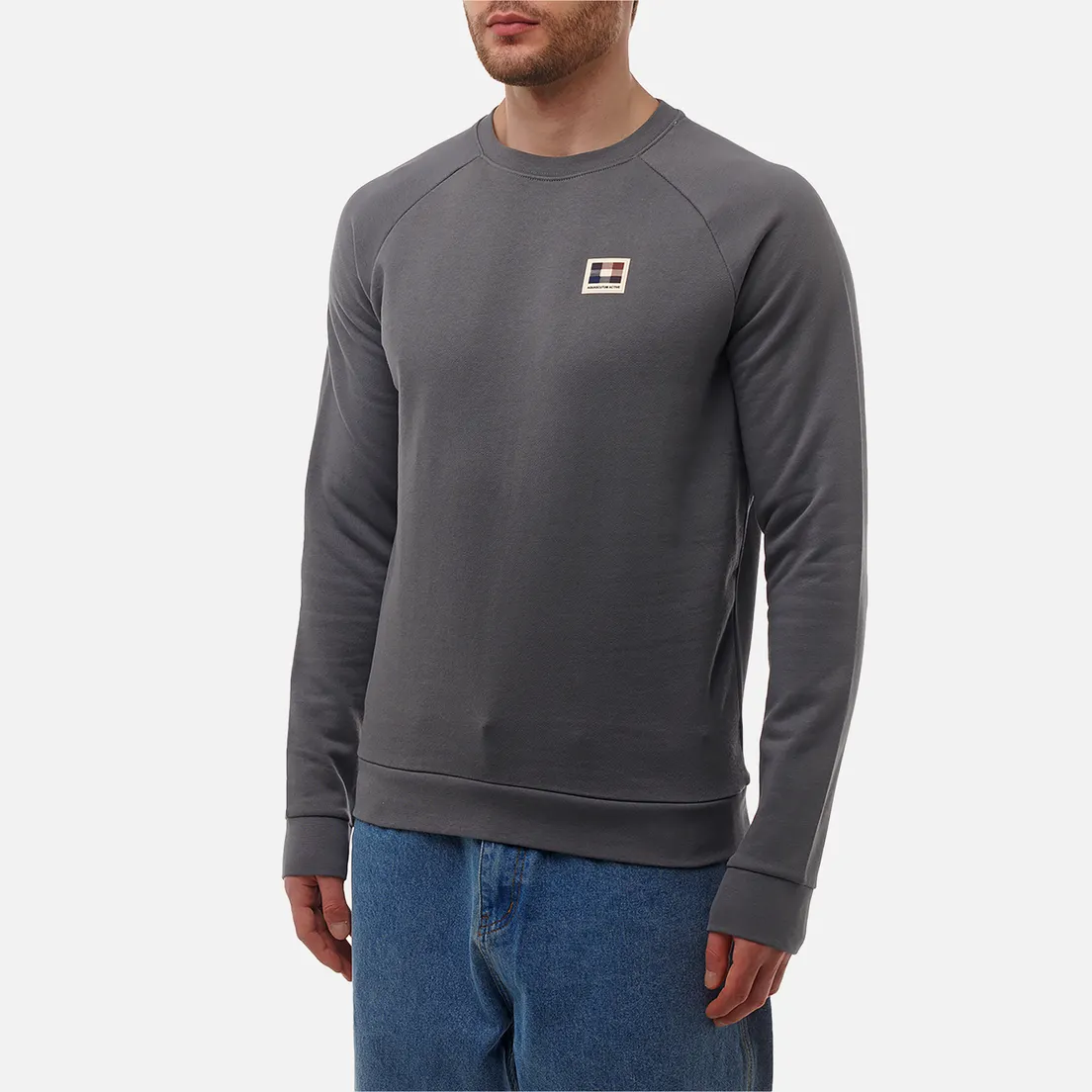 Aquascutum Мужская толстовка Active Patch Crewneck