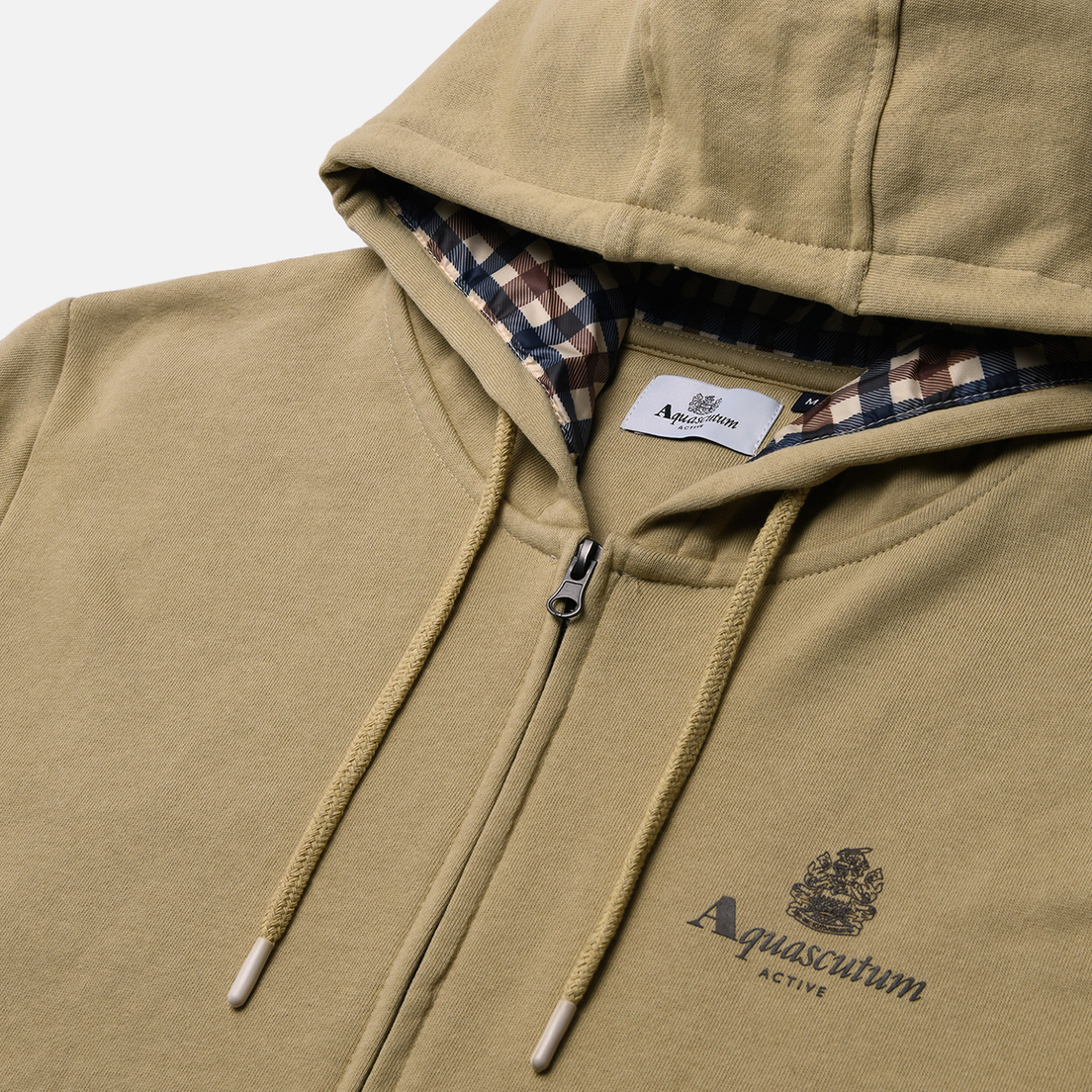 Aquascutum Мужская толстовка Active Small Logo Hoodie Full Zip