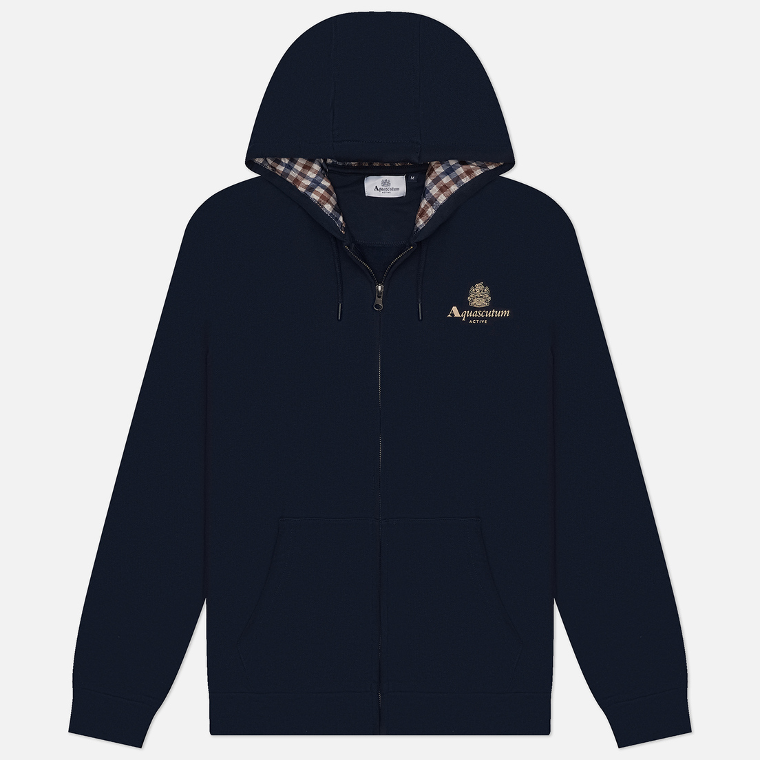 Aquascutum Мужская толстовка Active Small Logo Hoodie Full Zip