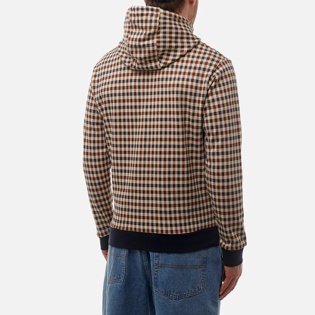 Aquascutum Мужская толстовка Active Club Check Hoodie