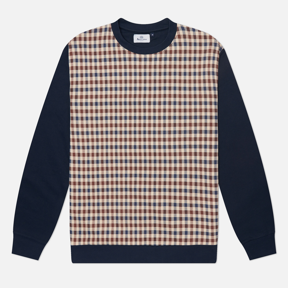 Aquascutum Мужская толстовка Active Club Check Crewneck